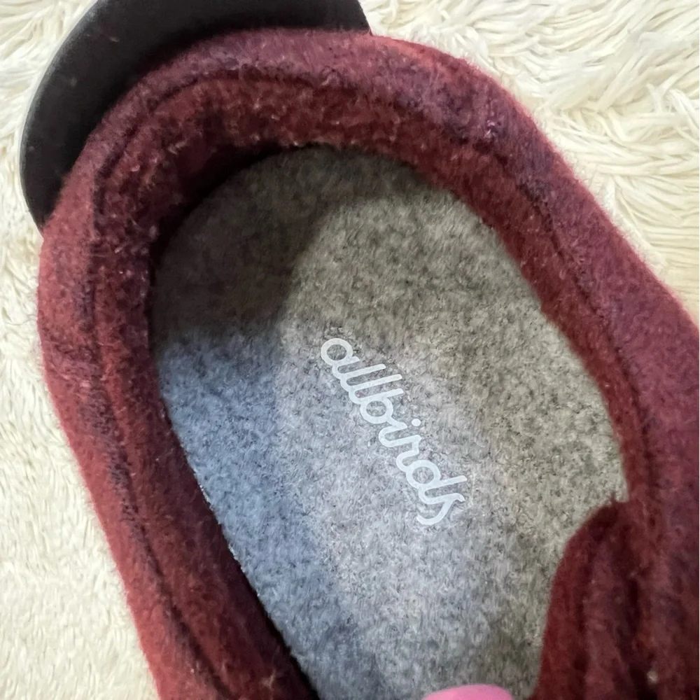 Allbirds women‎ pipper hazy burgundy shoe size 5